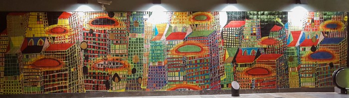 Mosaic in Lisbon Metro